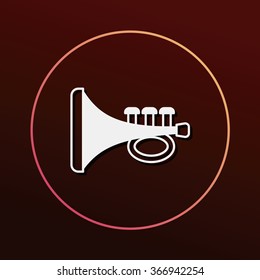 baby toy trumpet icon