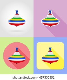 baby toys and accessories flat icons vector illustration isolated on background