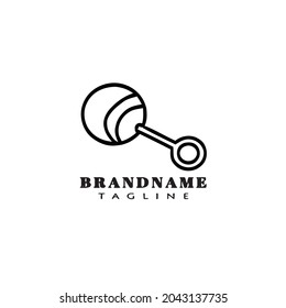 baby toys cartoon logo icon design template modern vector illustration