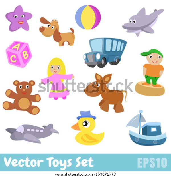 Baby Toys Collection\
Vector