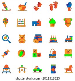 Baby toys color collection set