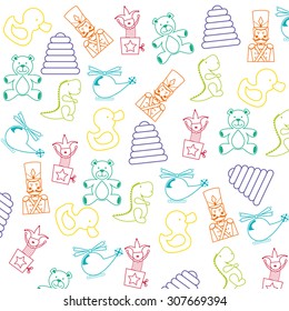 Baby toys design, vector illustration eps 10.