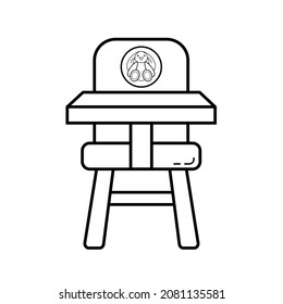 baby toys icon design, outline baby toys isolated.