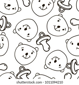 Baby toys seamless pattern