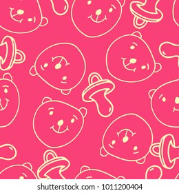 Baby toys seamless pattern