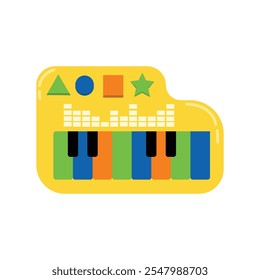 Ilustración vectorial de juguetes para bebés - Piano