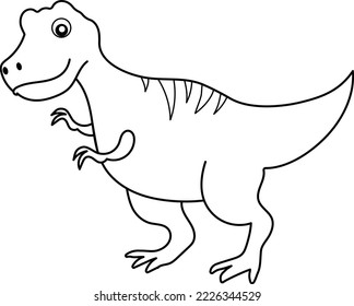 Baby T-Rex Dinosaur Isolated Vector