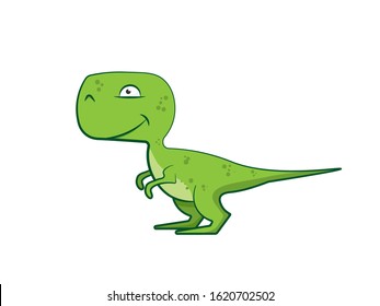baby T-rex icon. Clipart image isolated on white background