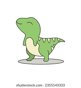 Baby T-Rex Simple Vector Illustration