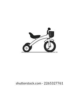 Baby tricycle isolated vector graphics