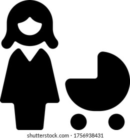 vector de iconos de carrito de bebé para web y aplicaciones