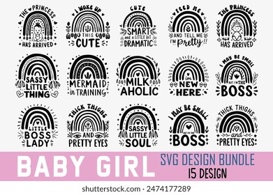 Baby T-shirt Design Bundle, Baby Quotes Design t shirt Bundle, Vector EPS Editable Files , can you download this Design Bundle