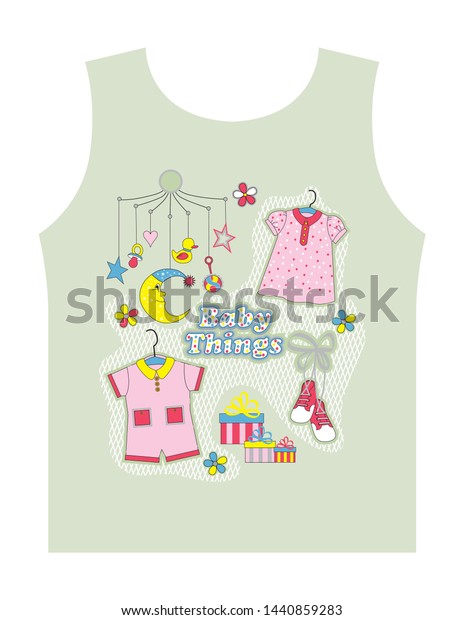 Baby Tshirt Design Vector Print Stock Vector (Royalty Free) 1440859283