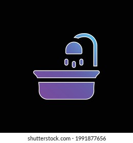 Baby Tub blauer Farbverlauf-Vektorsymbol