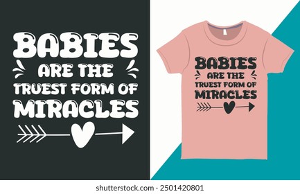 Baby Typography T-shirt Design Layout, Tee Shirt Print.