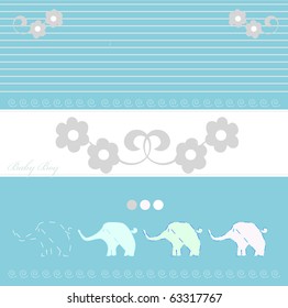 For Baby. Vector background illustration.