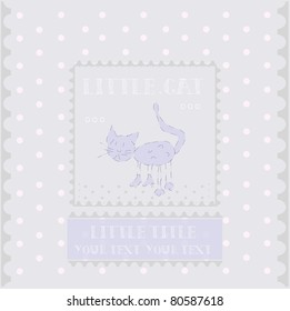 For Baby. Vector background illustration.