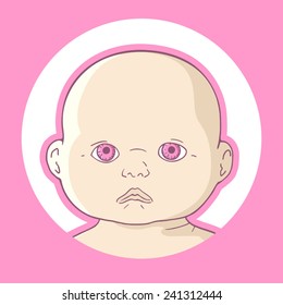 Baby vector face