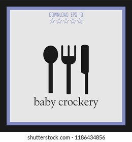 baby a vector icon