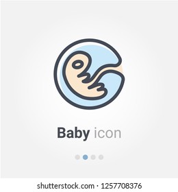 Baby vector icon