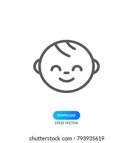 baby vector icon