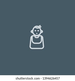 Baby vector icon. Baby concept stroke symbol design. Thin graphic elements vector illustration, outline pattern for your web site design, logo, UI. EPS 10.