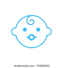 Baby vector icon for design