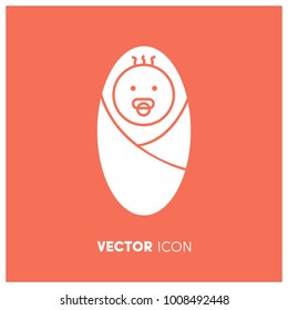 Baby Vector Icon Illustration