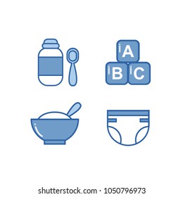 baby vector icons
