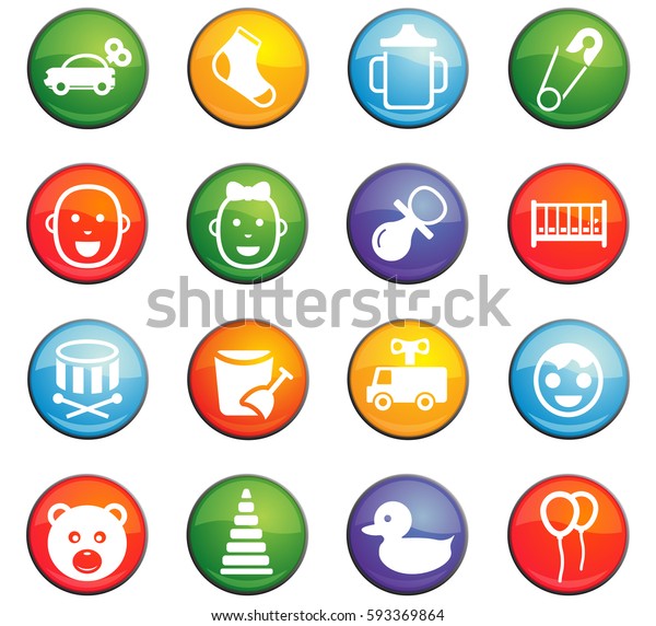 baby vector icons\
for user interface design