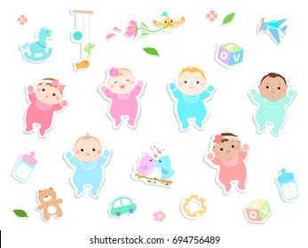Baby vector illustration.