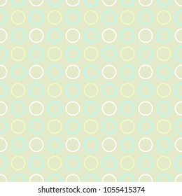 Baby vector seamless patt erns. White and green color.