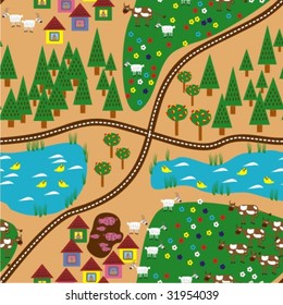 baby vector seamless pattern