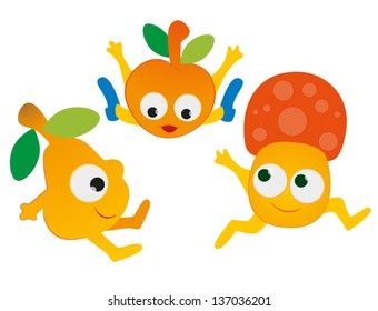 Baby Vegetables! - Dynamic group of cute vegetables.