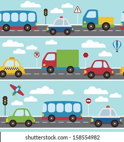 baby vehicle pattern design. vector illustration