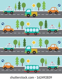 baby vehicle pattern design. vector illustration