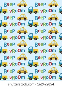 baby vehicle pattern design. vector illustration