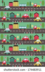 baby vehicle pattern design. vector illustration