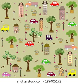 baby vehicle pattern design. vector illustration art