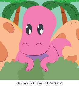 baby velociraptor card on nature