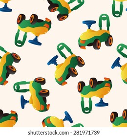 Baby walker , cartoon seamless pattern background