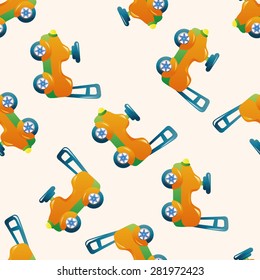 Baby walker , cartoon seamless pattern background