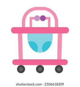 Baby Walker Flat Icon Design For Personal nad Commercial Use