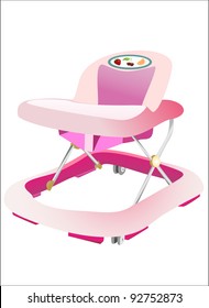 Baby walker isolated