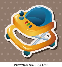 Baby walker theme elements