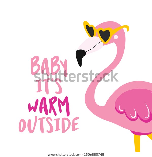 Baby Warm Outside Motivational Quotes Hand Stock Vector Royalty Free 1506880748