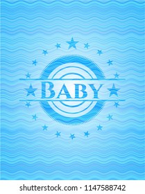 Baby water representation badge.