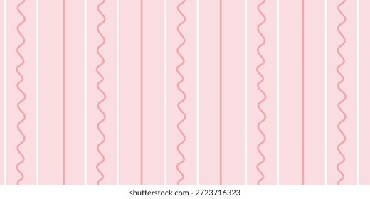 Baby welliges Streifenmuster mit weichem rosa Rhythmus