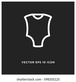 Baby wear vector icon