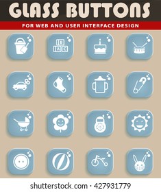 baby web icons for user interface design
